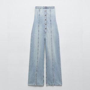 NWT Zara TRF denim jumpsuit